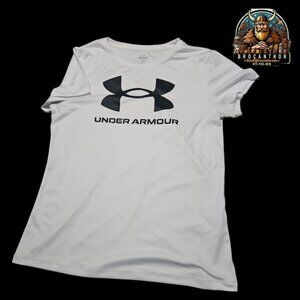 Under Armour White Short Sleeve Tee